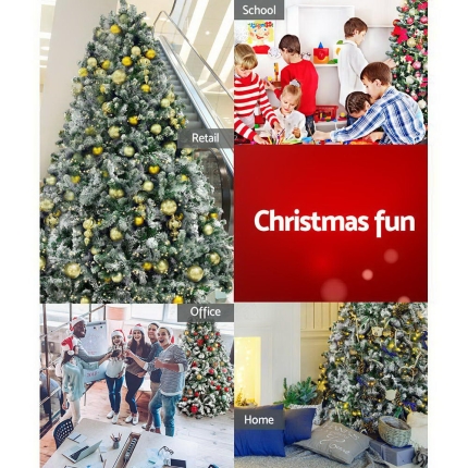 Jingle Jollys Christmas Tree 2.1M 7FT Xmas Decorations Snow Home Decor 1106 Tips - Image 6