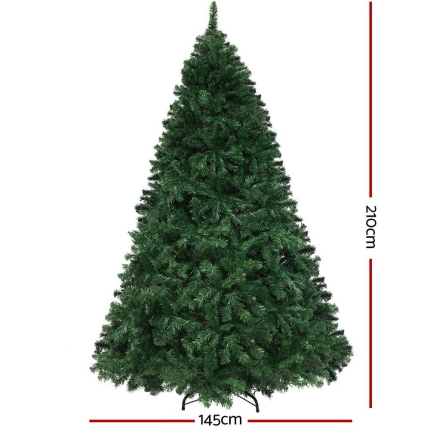 Jingle Jollys Christmas Tree LED 2.1M 7FT Xmas Decorations Green Home Decor - Image 2