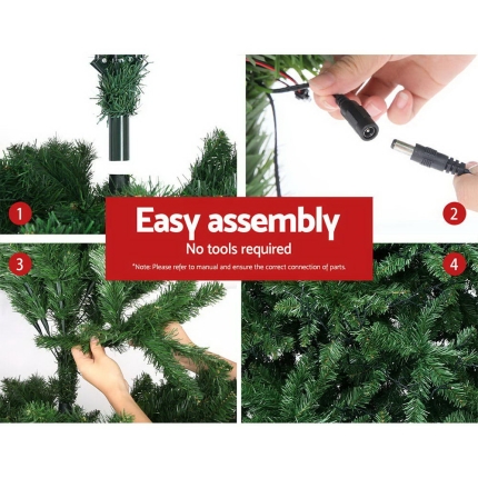 Jingle Jollys Christmas Tree LED 2.1M 7FT Xmas Decorations Green Home Decor - Image 5