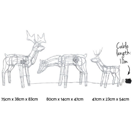 Jingle Jollys Christmas Motif Lights LED Rope Reindeer Waterproof Outdoor - Image 2