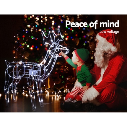 Jingle Jollys Christmas Motif Lights LED Rope Reindeer Waterproof Outdoor - Image 4