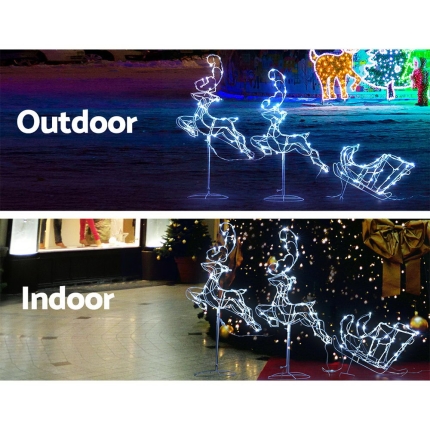 Jingle Jollys Christmas Motif Lights LED Rope Reindeer Waterproof Outdoor Xmas - Image 4