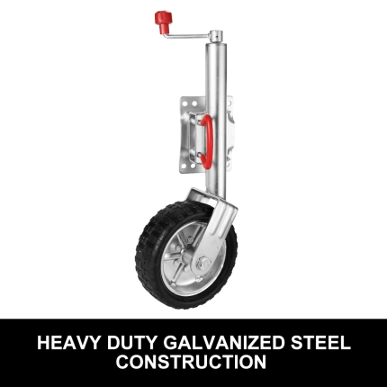 Jockey Wheel 10" Swing Up Solid Wheel 1000KG Caravan Boat Trailer Greasable - Image 7