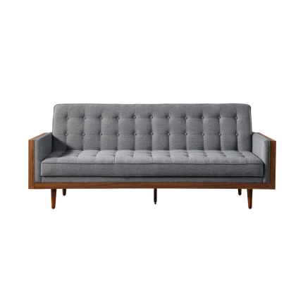 Tulip 3 Seater Sofa Bed Grey - Image 3