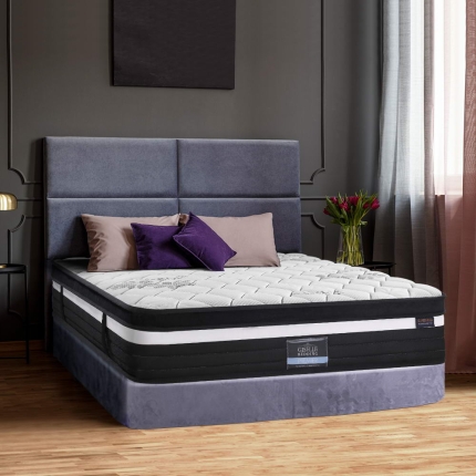 Giselle Bedding Super Firm Mattress Queen Size Bed 7 Zone Pocket Spring Foam 28cm - Image 7