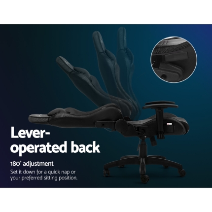 Artiss Gaming Office Chair RGB LED Lights Computer Desk Chair Home Work Chairs - Image 5