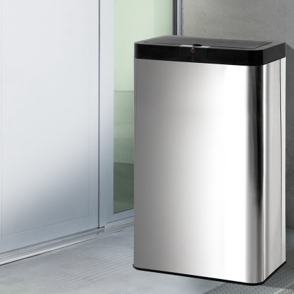 Stainless Steel Sensor Bin Rubbish Trash Bins Motion Automatic Touch Free 70L - Image 7