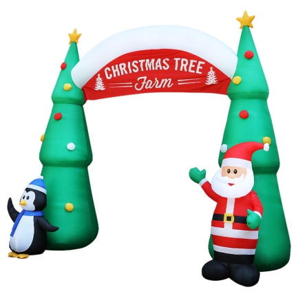 Jingle Jollys Inflatable Christmas Santa On Sleigh 2.8M Lights Outdoor Decorations - Image 3