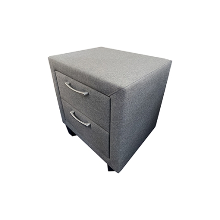 Megan Bedside Table Light Grey - Image 2