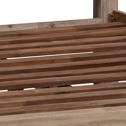 Java Queen Bed Oak - Image 4