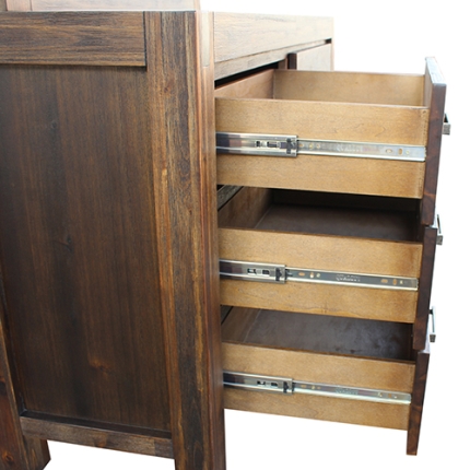 NOWRA 6 Drawer Dresser Chocolate - Image 5