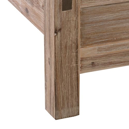 Java Queen Bed Oak - Image 5