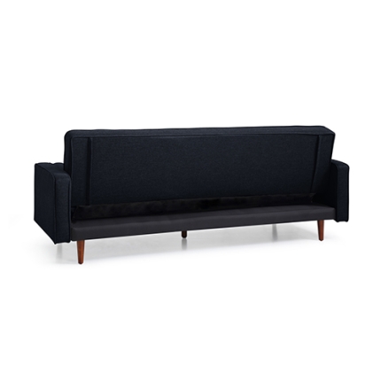 Sofa Marcella Black Velvet Fabric - Image 4