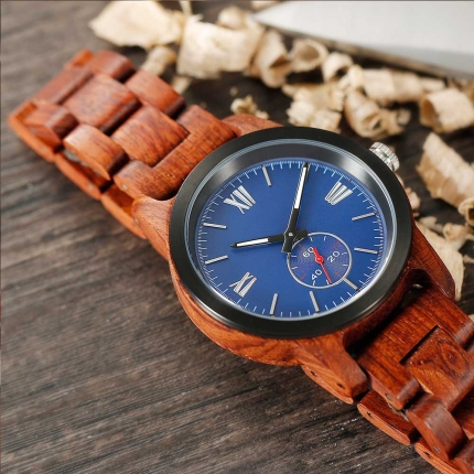 Handcrafted Kosso Wood Watch - Best Gift Idea! - Image 6