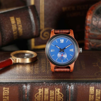 Handcrafted Kosso Wood Watch - Best Gift Idea! - Image 3