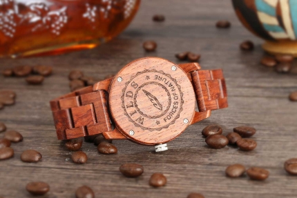 Handcrafted Kosso Wood Watch - Best Gift Idea! - Image 4