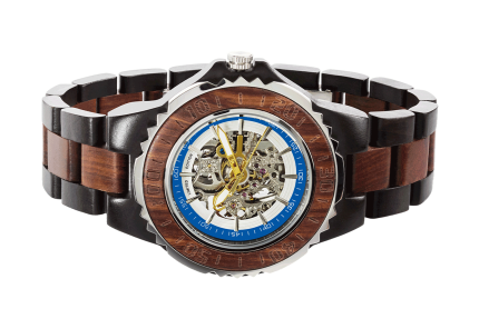 Men Genuine Automatic Rose Ebony Wooden Watches No Battery Needed - Image 5