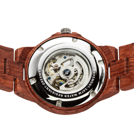 Men Genuine Automatic Kosso Wooden Watches No Battery Needed - Image 3