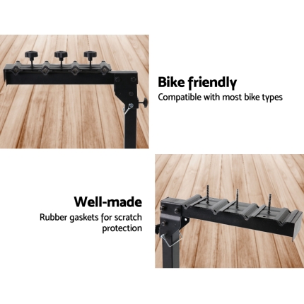 Giantz 22 Inch 4 Bike Foldable Rear Car Bike Rack - Image 4