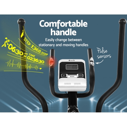 Everfit Exercise Bike Elliptical Cross Trainer Bicycle Home Gym Fitness Machine - Image 5
