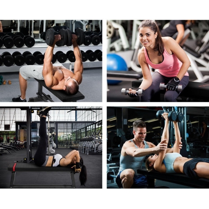 Everfit Weight Bench Flat Multi-Station Home Gym Squat Press Benches Fitness - Image 3
