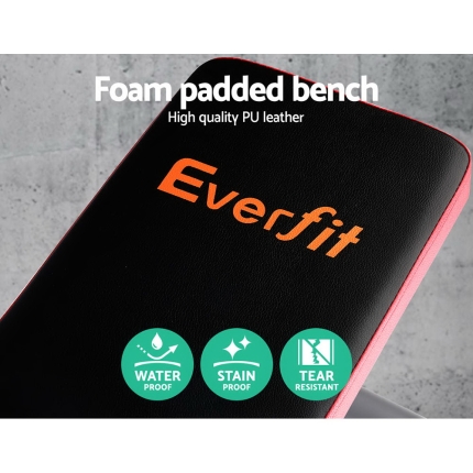 Everfit Multi-Station Weight Bench Press Weights Equipment Fitness Home Gym Red - Image 4