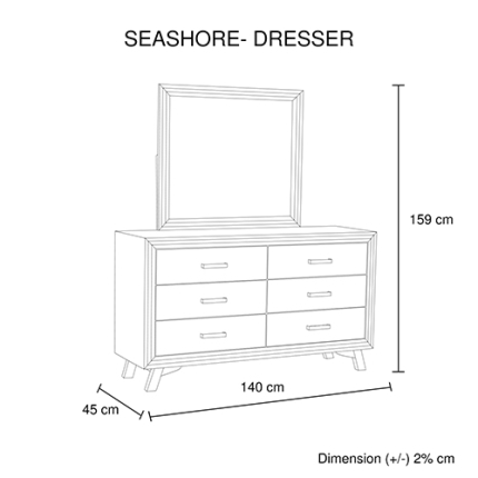 Seashore 6 Drawer Dresser - Image 2