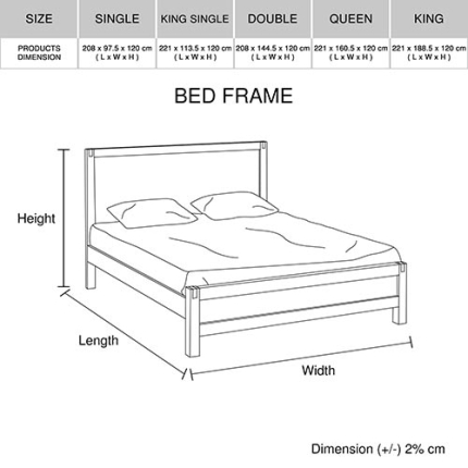 Java Queen Bed Oak - Image 6