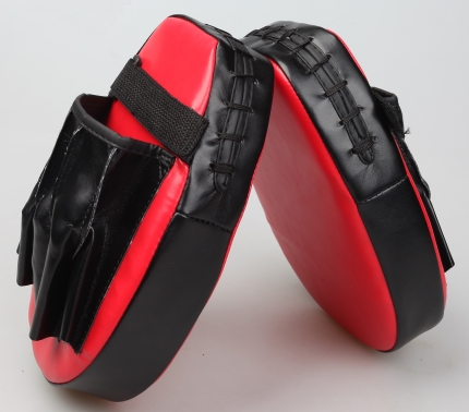 2 x Thai Boxing Punch Focus Gloves Kit Training Red & Black - Image 3