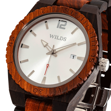 Men Ebony & Rose Wooden Watch - Image 2