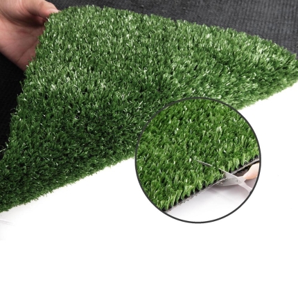 Primeturf Synthetic 10mm  0.95mx10m 9.5sqm Artificial Grass Fake Turf Olive Plants Plastic Lawn - Image 5