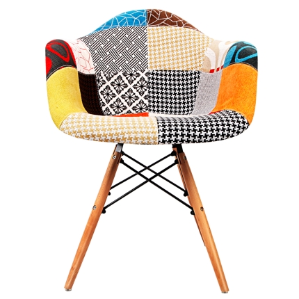 Artiss Set of 2 Fabric Dining Chairs - Image 3