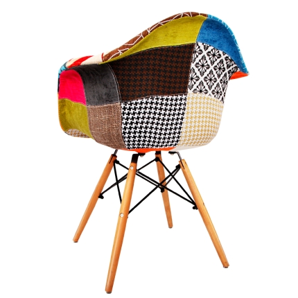 Artiss Set of 2 Fabric Dining Chairs - Image 4