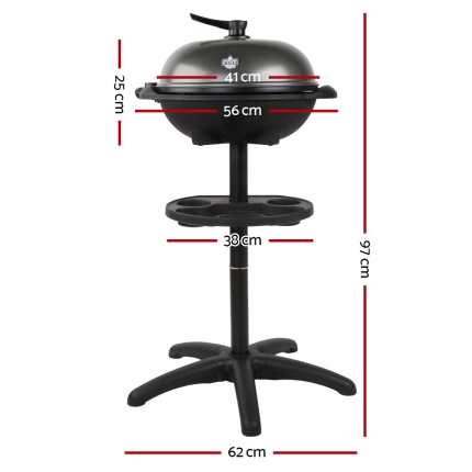 Grillz Portable Electric BBQ With Stand - Image 2