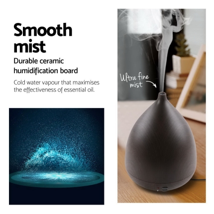 Aroma Diffuser Air Humidifier Dark Wood 300ml - Image 6
