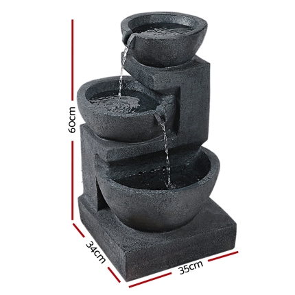 Gardeon Solar Fountain with LED Lights - Image 2
