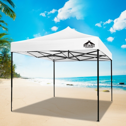 Instahut Gazebo Pop Up Marquee 3x3m Outdoor Tent Folding Wedding Gazebos White - Image 7