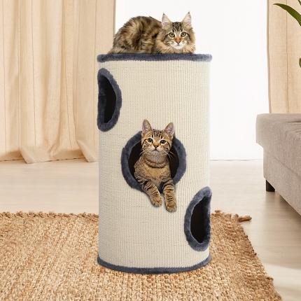 i.Pet Cat Tree 70cm Trees Scratching Post Scratcher Tower Condo House Furniture Wood - Image 7