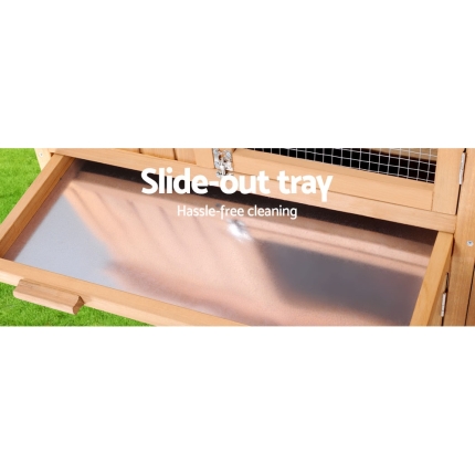 i.Pet 138cm Wide Wooden Pet Coop - Image 6