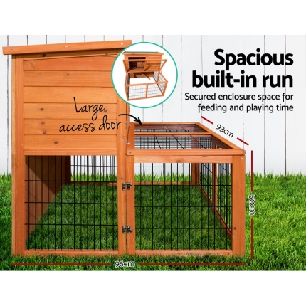 i.Pet 100cm Tall Wooden Pet Coop - Image 4