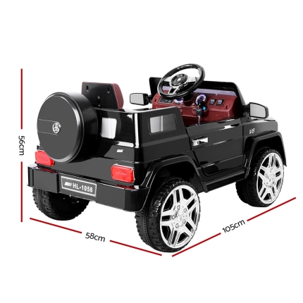 Rigo Kids Ride On Car - Black - Image 2