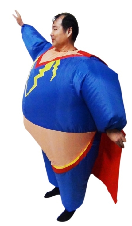 Super Hero Fancy Dress Inflatable Suit -Fan Operated Costume - Image 3