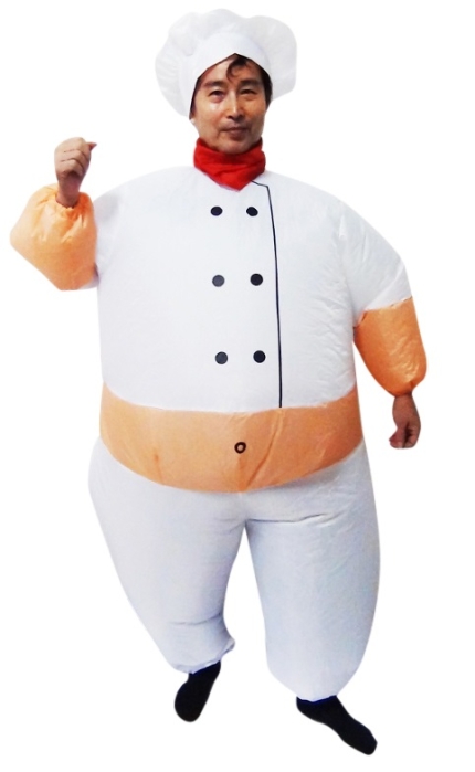 CHEF Fancy Dress Inflatable Suit -Fan Operated Costume - Image 2