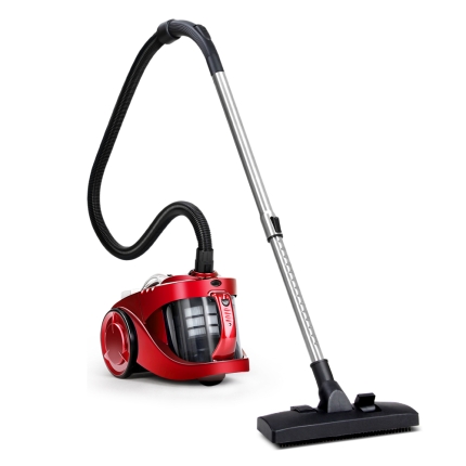 Devanti Bagless Vacuum Cleaner Cleaners Cyclone Cyclonic Vac HEPA Filter Car Home Office 2200W Red - Image 3