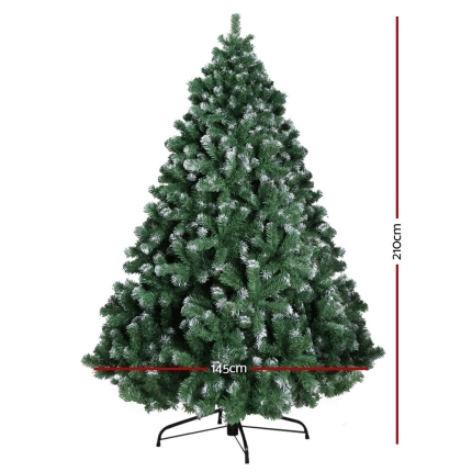 Jingle Jollys 7FT Christmas Snow Tree - Image 2