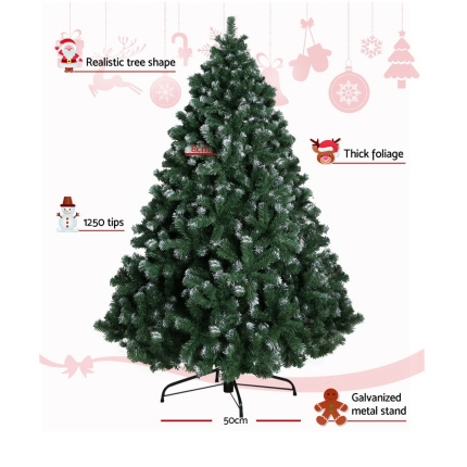 Jingle Jollys 7FT Christmas Snow Tree - Image 3