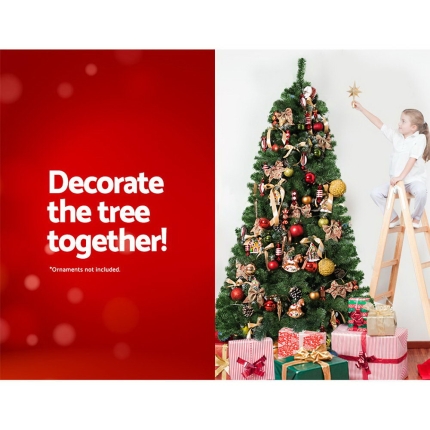 Jingle Jollys 1.8M 6FT Christmas Tree Xmas Decoration Home Decor 500 Tips Green - Image 6