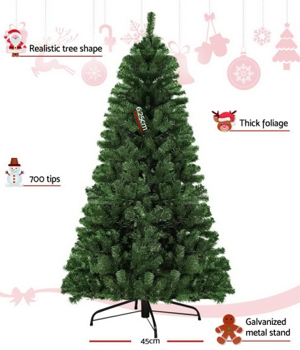 Jingle Jollys 2.1M 7FT Christmas Tree Xmas Decoration Home Decor 700 Tips Green - Image 4