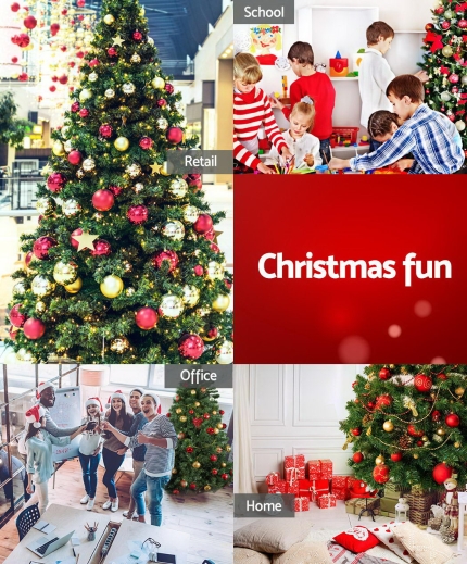 Jingle Jollys 2.1M 7FT Christmas Tree Xmas Decoration Home Decor 700 Tips Green - Image 6
