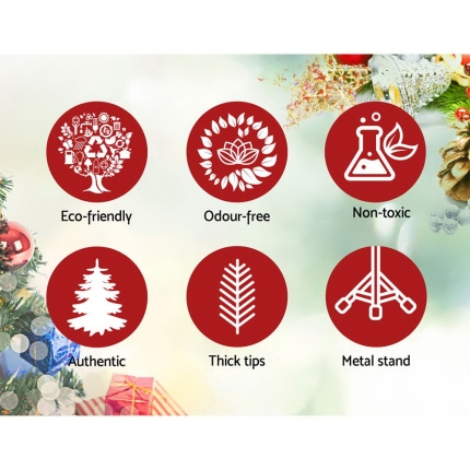 Jingle Jolly's White Christmas Tree Xmas Decorations Home Decor 2.1M 7FT - Image 3